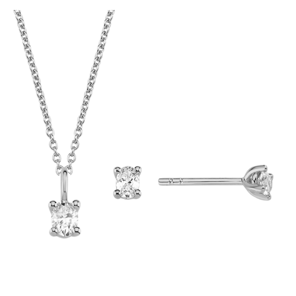 Nuran    set, with a total of 0,69 ct diamonds Wesselton SI